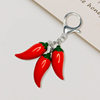 New creative red pepper key chain pendant simulation gift holiday gifts key chain bag jewelry
