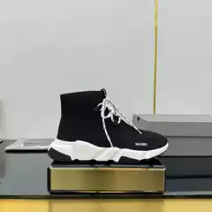 Mid-Calf Paris Elastic Socks Shoes for Women, Trendy High-Top Sports Casual Flat Shoes for Men, Popular on Instagram