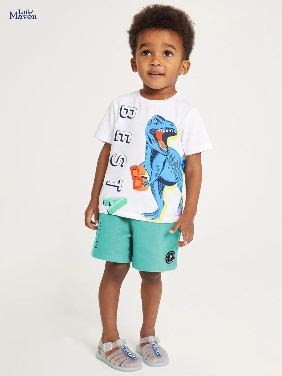 Ensemble garçon manche courte coton été, usine vente en gros vêtements enfants