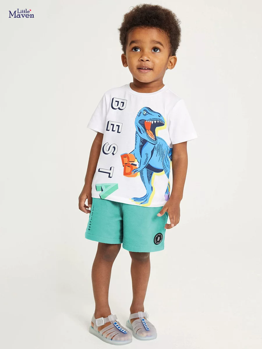 Ensemble garçon manche courte coton été, usine vente en gros vêtements enfants