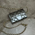 Silver patent leather