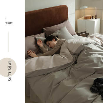 Light luxury 100s long staple cotton padded sanding four-piece set autumn and winter cotton cotton bed sheets quilt cover bedding wholesale