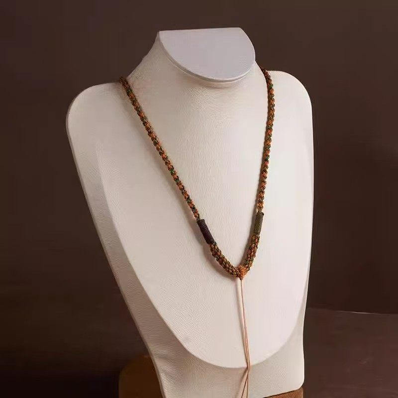 Xizang Necklace Cord, Bead Chain Lanyard, Gold Pendant Cord, Jade Pendant Cord, Eight Treasures Compass, Thangka Pendant Lanyard