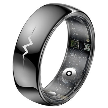 Cross-Border New Q520 Smart Ring Ecg Heart Rate True Blood Oxygen Thermometer Step 5Atm Grade Waterproof Men's Ring