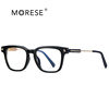 Men's box new anti-blue light glasses frame metal slingshot double color flat mirror foreign trade mirror