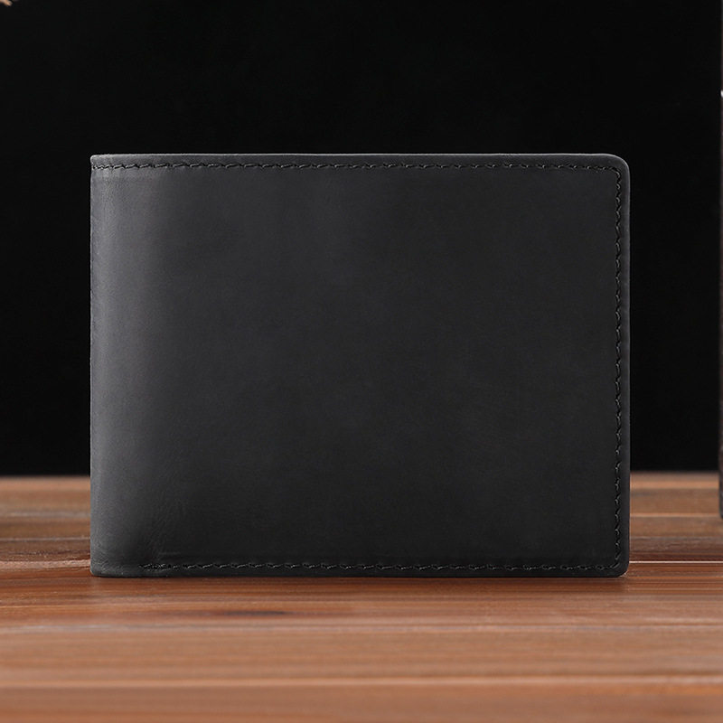 Men's Wallet, Large Capacity, Rfid Anti-Theft, Vintage Style, Trendy, Genuine Cow Leather Wallet