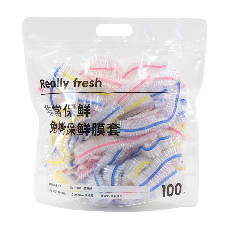 Food grade cling film set kitchen household refrigerator fruit and vegetable leftovers color disposable cling film set wholesale