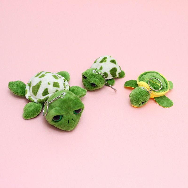 Cute Big-Eyed Turtle Plush Keychain Pendant Turtle Small Doll Turtle Doll Girl Gift School Bag Pendant