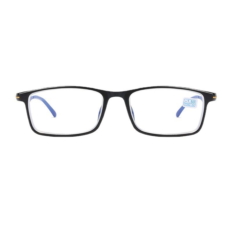 New finished myopia glasses lightweight and comfortable men and women black frame myopia glasses non-deformation glasses frame glasses frame wholesale