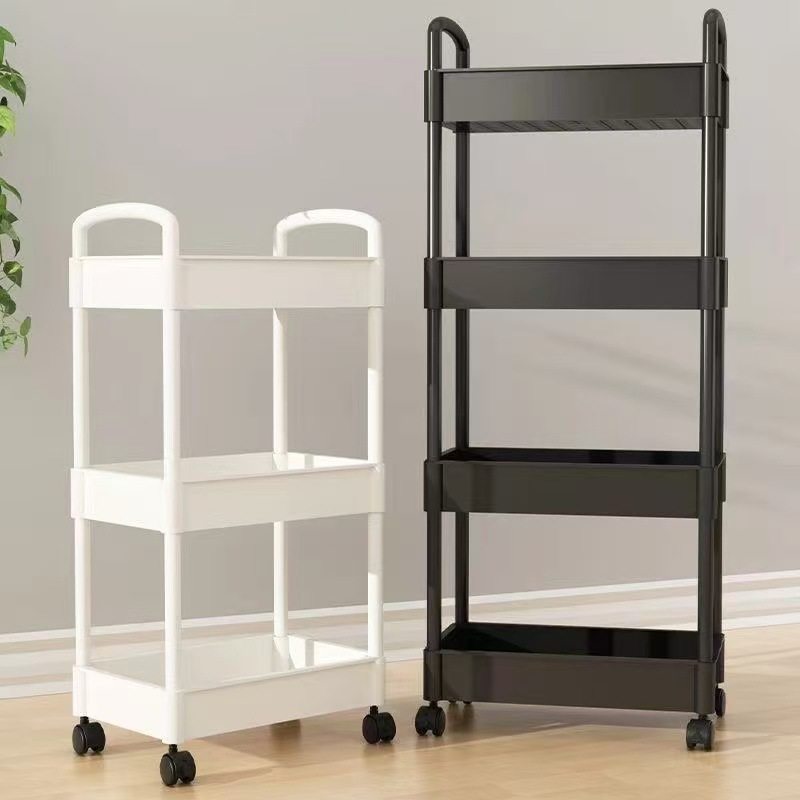 Storage Trolley Multi-Layer Movable Bathroom Toilet Storage Kitchen Living Room Snack Rack Bedroom Storage Rack