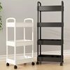 Storage Trolley Multi-Layer Movable Bathroom Toilet Storage Kitchen Living Room Snack Rack Bedroom Storage Rack