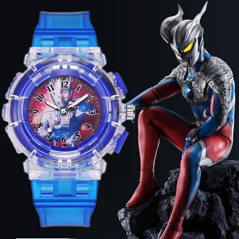 นาฬิกาเด็ก นาฬิกาเรืองแสง LED ลายการ์ตูน นาฬิกาอิเล็กทรอนิกส์ของเล่นสำหรับนักเรียนประถมชายและหญิง