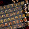 Diablo Phantom of the Opera PET tape gilded flower note set series gilded flower hand account decoration material cycle paste 6