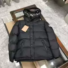 Cross-Border European Fashion Brand Autumn and Winter Classic Style Detachable Sleeve Plaid Hooded Cotton Jacket Thickened for Warmth