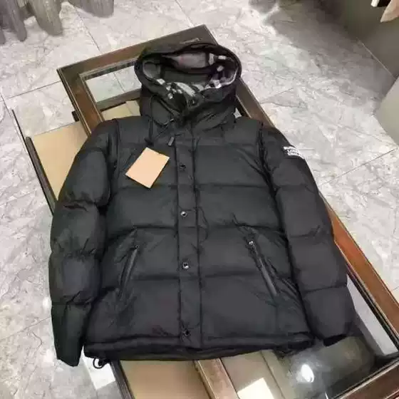 Cross-Border European Fashion Brand Autumn and Winter Classic Style Detachable Sleeve Plaid Hooded Cotton Jacket Thickened for Warmth
