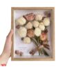 Stereo Hollow Dried Flower Photo Frame DIY Handmade Gift Photo Frame Table Dried Rose Eternal Flower Creative Specimen Frame