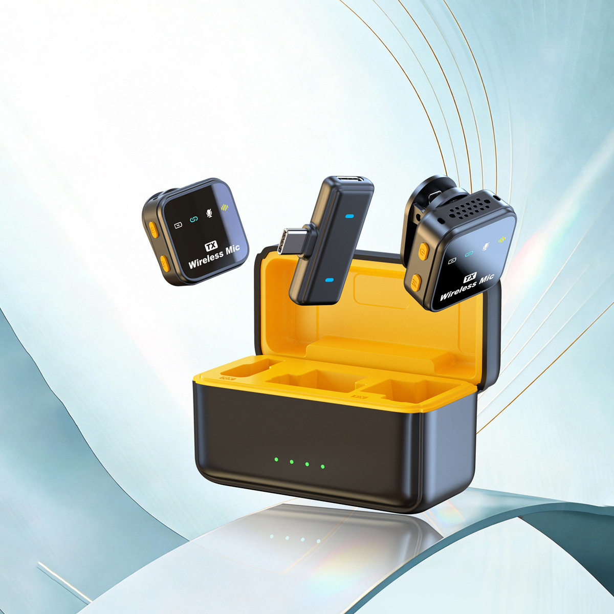 New private model Q16 live broadcast noise reduction radio microphone video shooting mini microphone wireless lavalier microphone