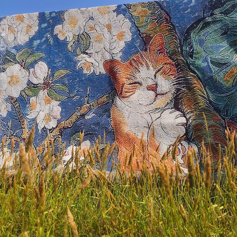 Camping Blanket, Picnic Blanket, Multi-Functional Blanket, Bedroom Decoration Tapestry, Sofa Cover Blanket, Outdoor Camping Line Blanket