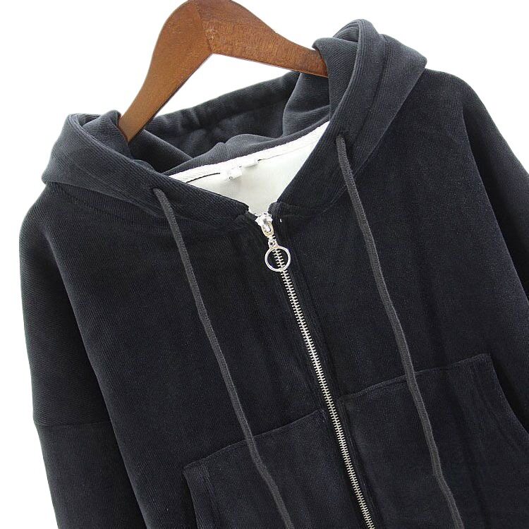 Zippered Velvet Hooded Sweatshirt Jacket Suit Autumn and Winter Slimming Look Fleece-Lined Thickeneded Sports and Leisure Two-Piece Set