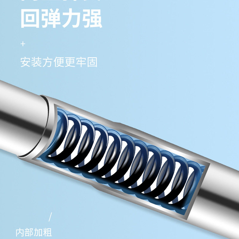 ✅ Stainless Steel Punch-Free Telescopic Rod Clothes Drying Rod Bathroom Shower Curtain Rod Curtain Rod Door Curtain Rod Bedroom Wardrobe Support