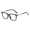 Photochromic Glasses with Black Frame, Slimming Square Frame, Cross-Border European and American Tortoiseshell Color, Non-Prescription Glasses Frame, Anti-Blue Light, Myopia Glasses
