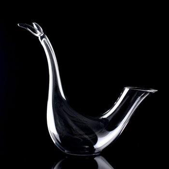Custom LOGO Lead-free Crystal Glass Penguin Decanter Artificial Blowing One-piece Creative Wine Decanter