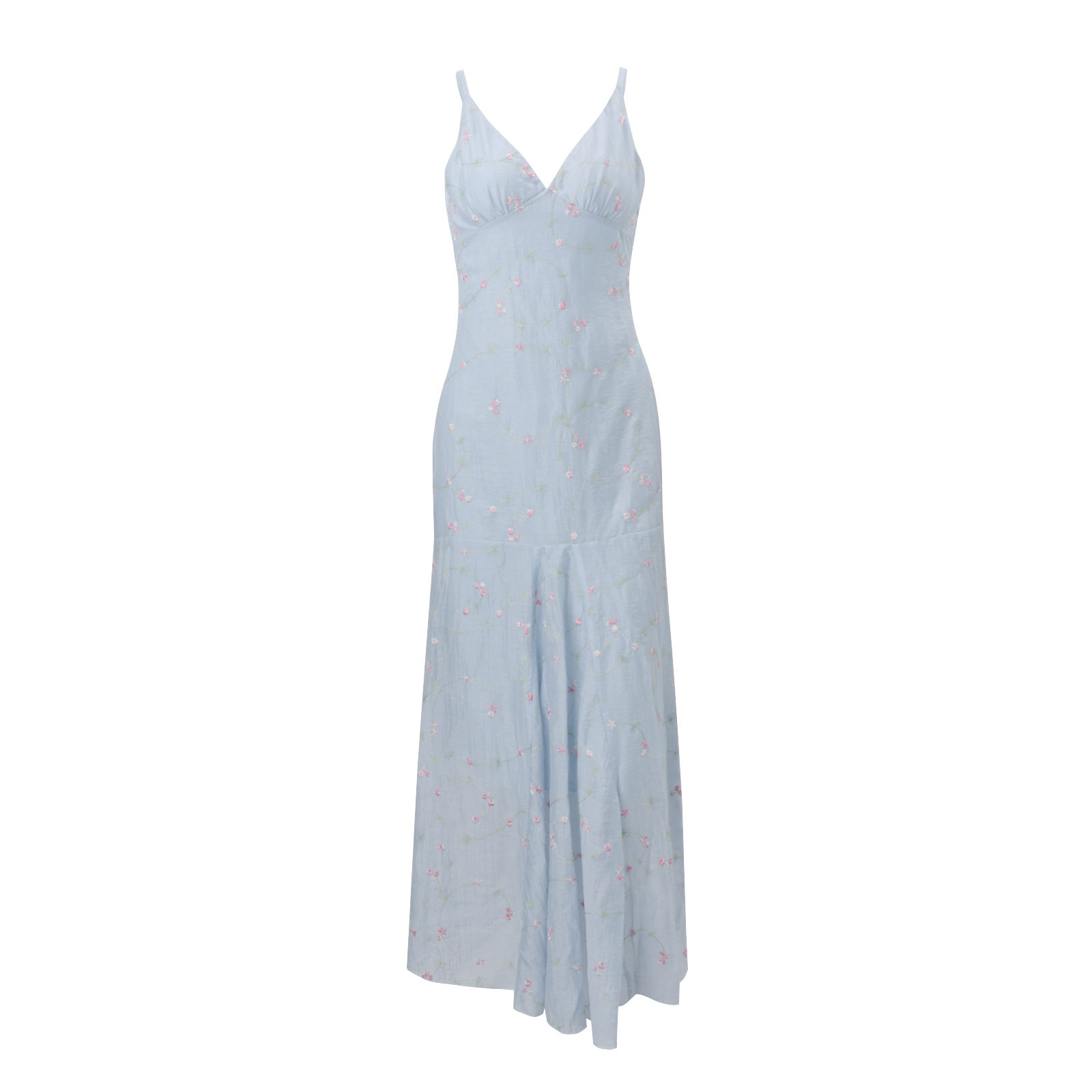 Elegant Floral Maxi Dress V Neck Sleeveless Summer Style Perfect for Vacation or Casual Outings Wholesale Available