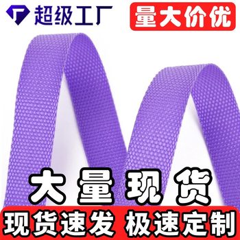 Factory Direct Sales Colorful 900D Plain Weave Webbing for Bags and Clothing Accessories in Stock Plain Weave Pp Polypropylene Webbing