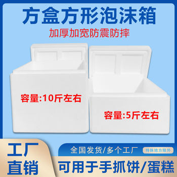 Box Foam Box Fresh-Keeping Fruit Cake Frozen Hand Cake Encryption Fresh-Keeping Square Box Refrigerated Pizza