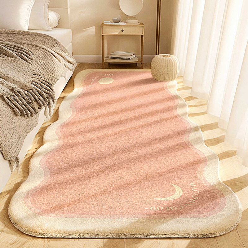 Simple Bedroom Bedside Blanket Special-Shaped Cashmere Carpet Long Bed Front Floor Mat Foot Mat Household Window Sideboard Mat Bay Window Mat