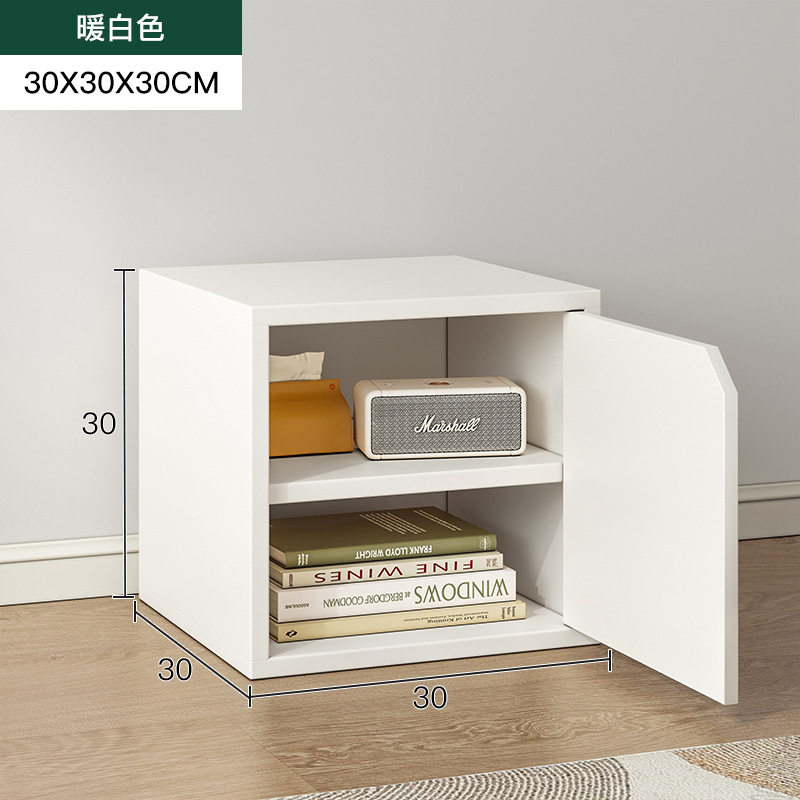 自由组合格子柜书本收纳柜储物柜简易书架阶梯柜玻璃小书柜方格柜