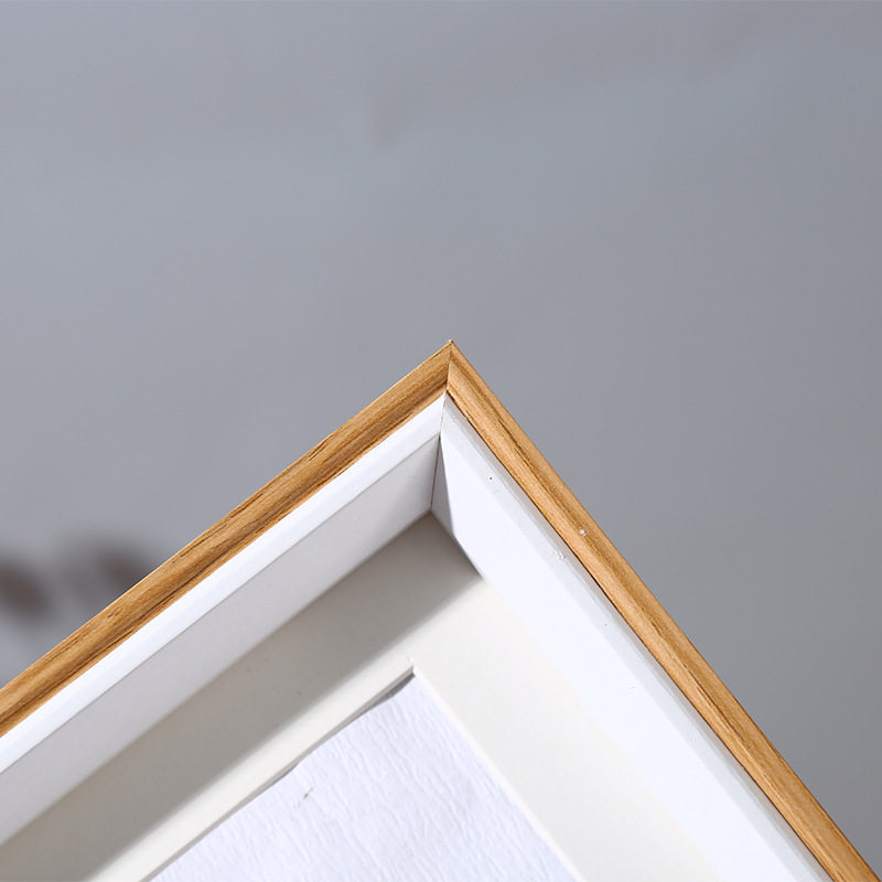 Stereo Photo Frame Table Long Wooden Creative Photo Frame Table Table Log Color Picture Frame Wall Photo Wall