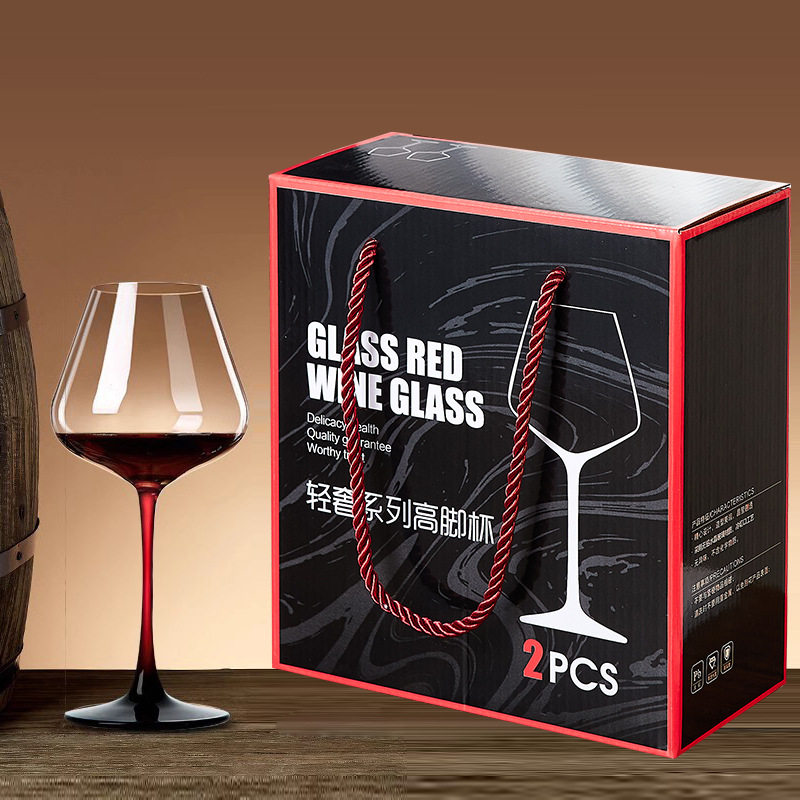 Light Luxury High-End Burgundy Red Wine Glass Set Household Wine Cup Decanter Crystal High-Value Goblet