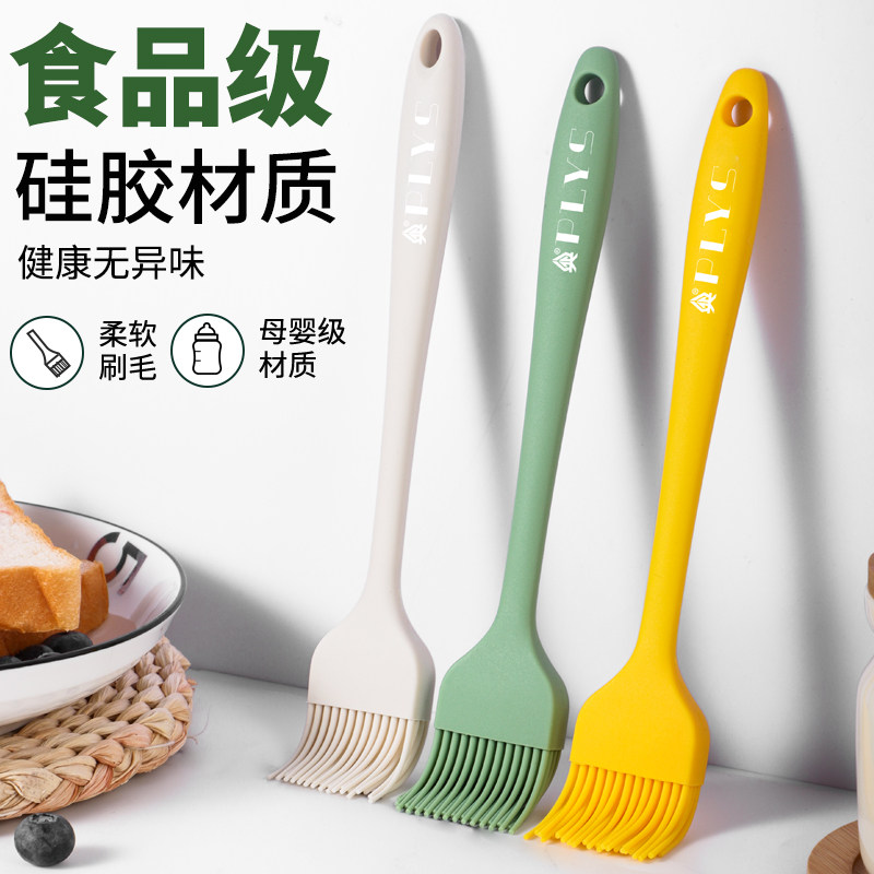 Foreign Trade Oil Brush Household Kitchen Pancake Oil Brush High Temperature Resistant Non-lint Silicone Barbecue Food Gifts
