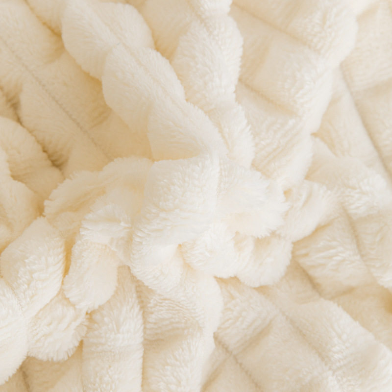 New Flannel Pineapple Check Solid Color Blanket Fashion Cross-Border Foreign Trade Cut Check Blanket Subsidiary Gift Blanket Compressible