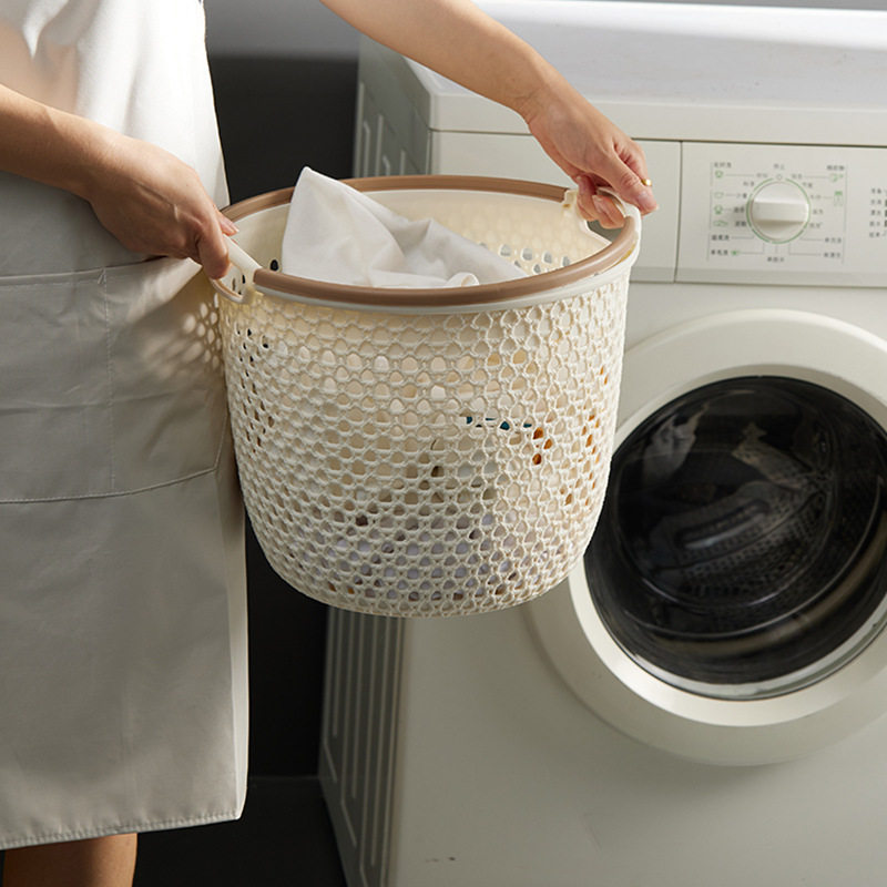 Japanese-style Hand-held Dirty Clothes Basket Dirty Clothes Storage Basket Clothes Large Clothes Frame Laundry Basket Bathroom Hollow Dirty Clothes Basket