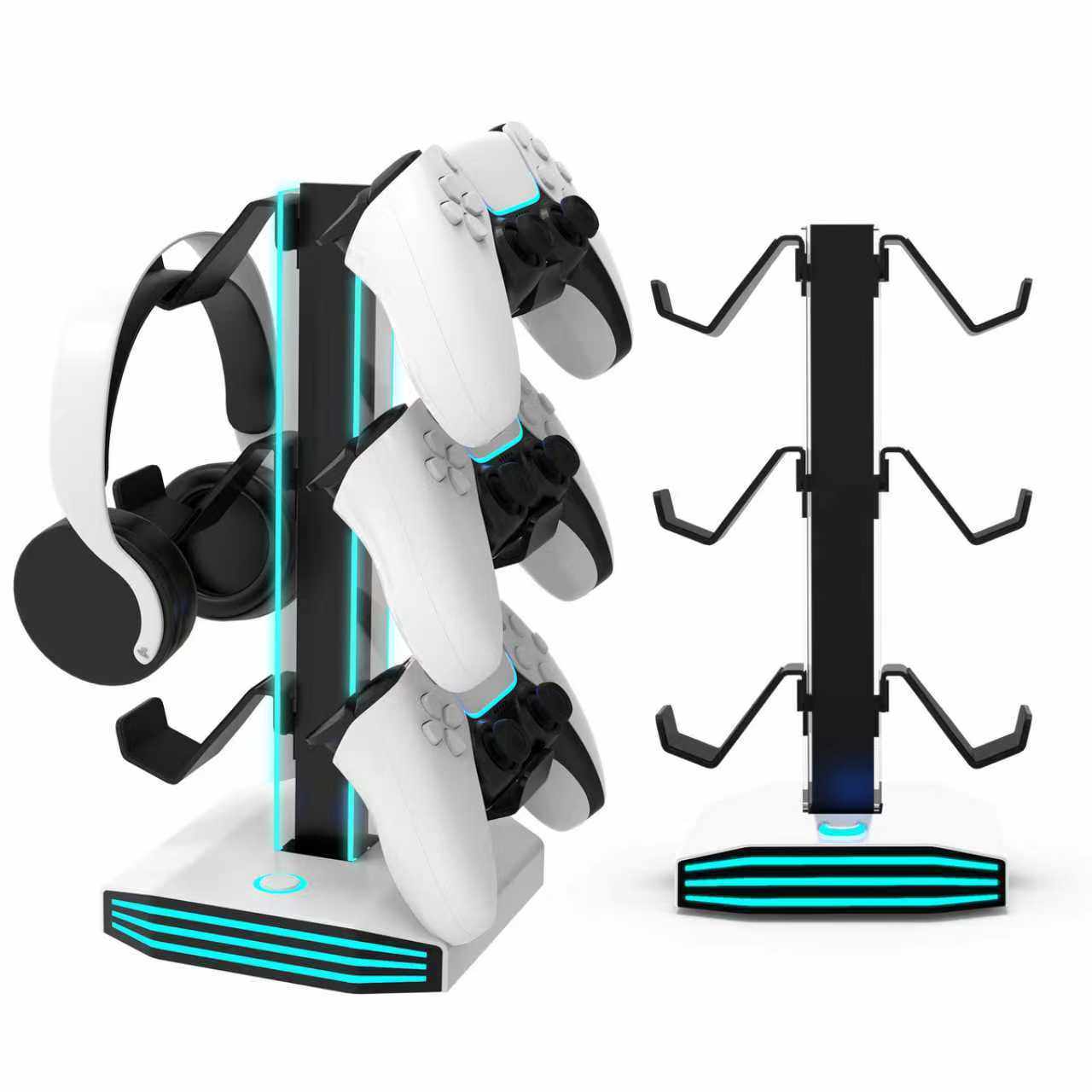 Cross-Border New Product Headphone Handle Storage Bracket USB Docking Station Table Setup Artifact E-Sports Atmosphere Layout Acrylic