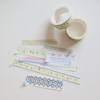 South Korea cute bow and paper tape girl heart tulip decoration hand account tape roll stripe collage material