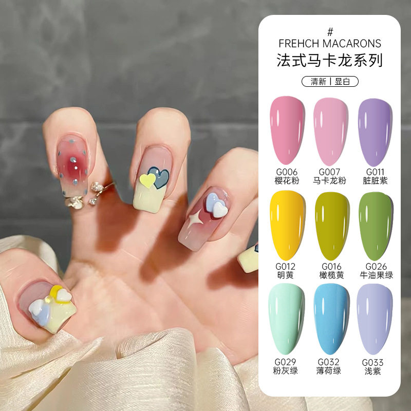 Xiaohongshu Hot Push Nail Polish Platinum Haifei Small Capacity New Solid Color Ice Transparent Nail Polish Gel Set Wholesale
