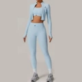 TZ8047-4-Sky Blue-(Long Sleeve_Bra_Leggings)