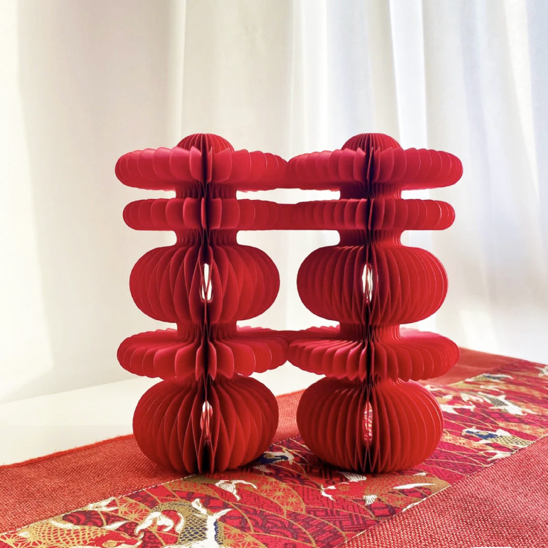 Wedding room decoration engagement New House Red Xi word desktop decoration wedding gift wedding supplies