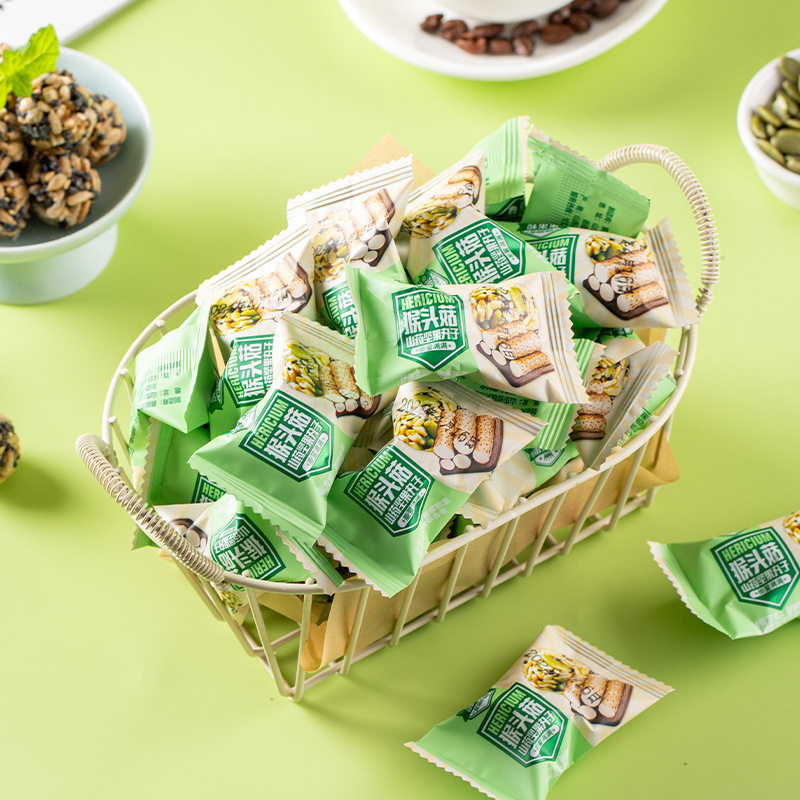 Hericium Iron Bar Yam Nut Balls Sesame Oatmeal Mixed Nuts Melon Seed Crisp Snacks Wholesale Delivery