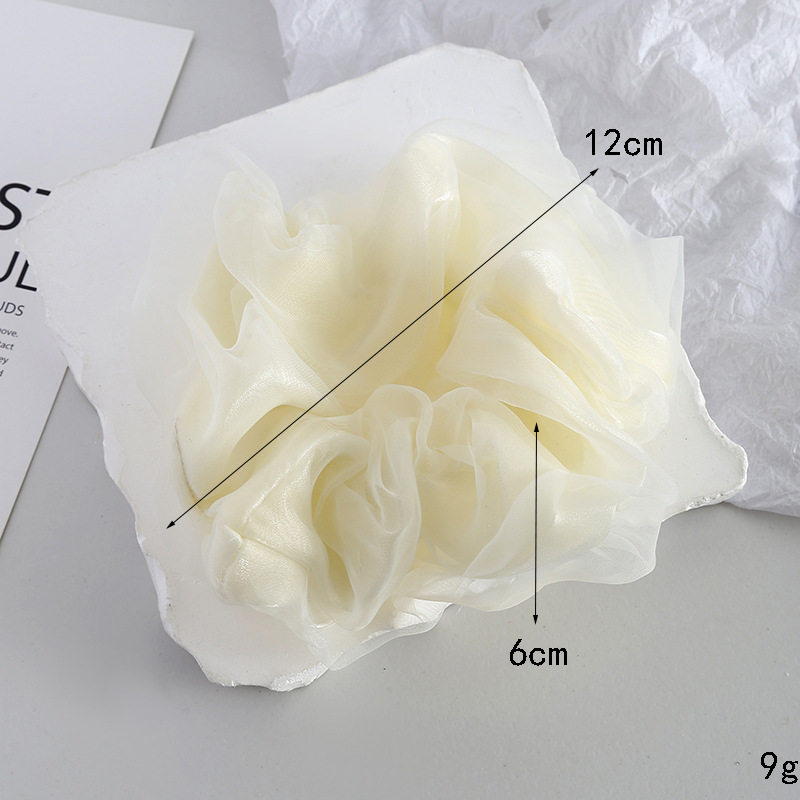 Double-Layer Mesh Hair Tie for Women, High-End Luxury Hair Accessory, Ins-Style Bun Hair Rope, Customizable