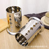 201 stainless steel chopsticks tube draining dense round hole apple hole chopsticks cage chopsticks spoon storage chopsticks tube wholesale