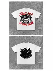 Street Clothing Y2K Clothing T-shirt Men's Women's Hip Hop Cartoon Figure Printed T-shirt Gothic Oversized Cotton Short Sleeve
