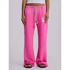 Jaded London Spicy Girl Style Draped Wide-Leg Sweatpants Unisex Retro Spicy Girl Style Straight-Leg Casual Trousers