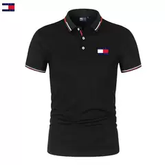 Cross-border summer men's short-sleeved T-shirt fashion lapel polo shirt short-sleeved sports casual polo shirt in stock