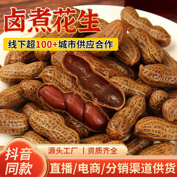 Spiced Braised Peanuts, Salted Braised Shelled Peanuts as Snacks, Internet Celebrity Snacks, Braised Peanuts Wholesale