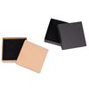 2025 New Retro Kraft Paper Creative Black Ring Box with Logo Printing Necklace Box Exquisite Jewelry Box