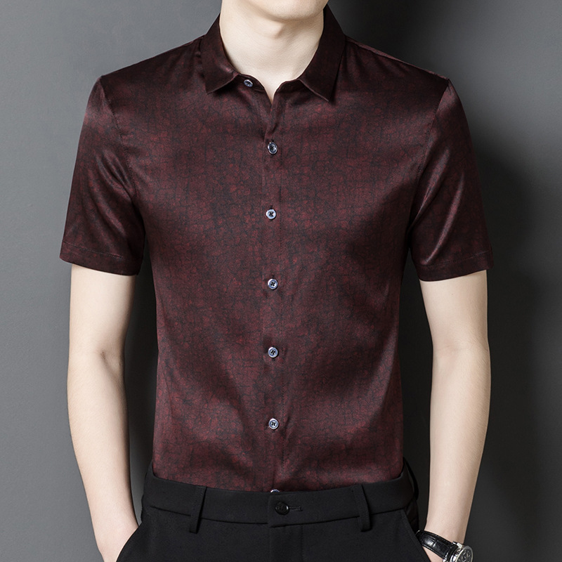 (Mới) Mã B6217 Giá 2960K: Áo Sơ Mi Nam Jitde Ngắn Tay Hàng Mùa Hè Trung Niên Kín Cổ Thời Trang Nam Chất Liệu Lụa Tơ Tằm G06 Sản Phẩm Mới, (Miễn Phí Vận Chuyển Toàn Quốc).